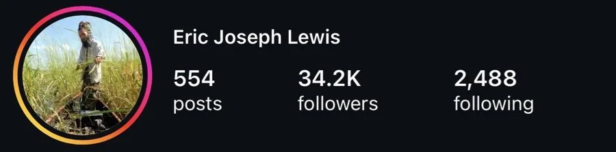 Eric Joseph Lewis's profile at 34.2K followers